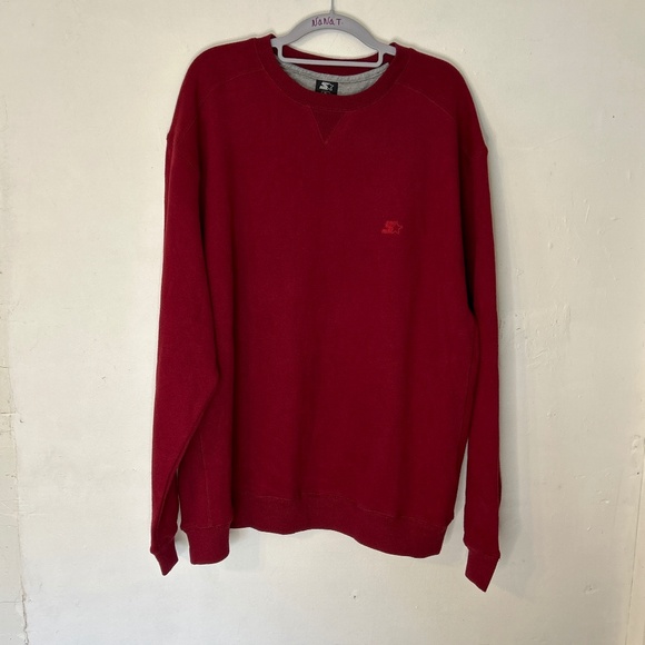 Starters burgundy pullover sweatshirt size XL 46-48 - Picture 1 of 11